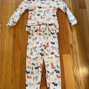 Copper Pearl Dog Print Pajamas Size 12 Months
